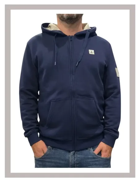 Sudadera hombre cremallera marino La Vespita 51175