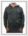 Sudadera hombre cremallera verde botella La Vespita 51175