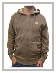 Sudadera hombre cremallera topo La Vespita 51175