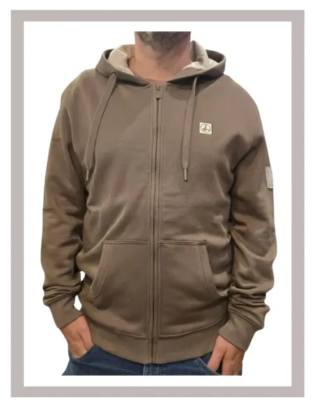 Sudadera hombre cremallera topo La Vespita 51175
