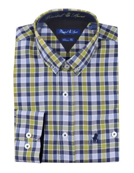 Camisa hombre tallas grandes de cuadros Forestal 900266