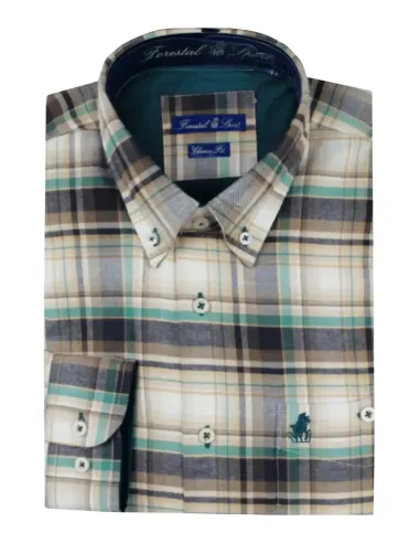 Camisa de hombre franela en cuadros de Forestal 900978