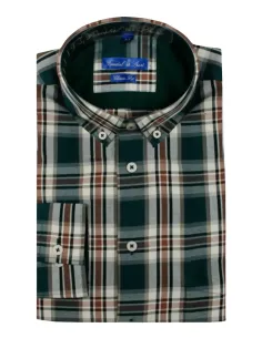 Camisa hombre viella tallas grandes de cuadros de Forestal 900740