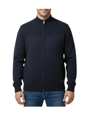 Chaqueta hombre punto de tallas grandes en marino Forestal 350584