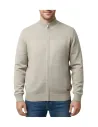 Chaqueta hombre punto de tallas grandes en beige Forestal 350584
