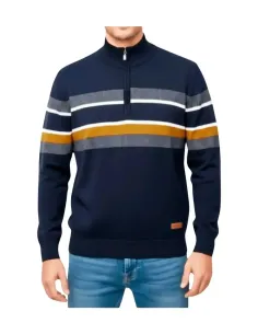 Jersey de hombre media cremallera en marino Forestal 330582