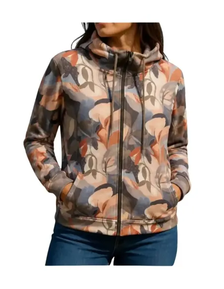 Sudadera de mujer manga larga estampada Strategga 1254