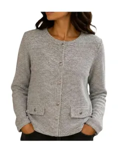 Chaqueta de mujer manga larga gris Strategga 30962