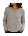 Chaqueta de mujer manga larga gris Strategga 30962