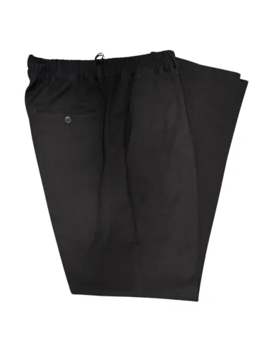 Pantalón de hombre vestir con goma en gris marengo LUIYI'S Mod-Praga-1