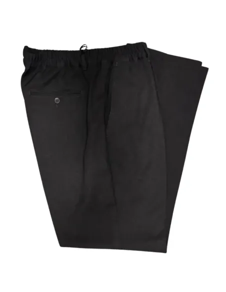 Pantalón de hombre vestir con goma en gris marengo LUIYI'S Mod-Praga-1