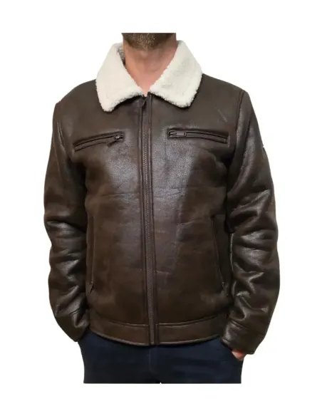 Chaqueta aviador La Vespita en marrón 51166