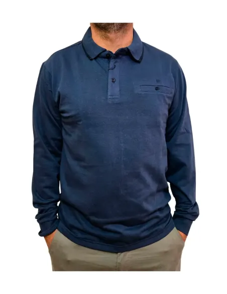 Polo de hombre manga larga en azafata Luiyi's 580