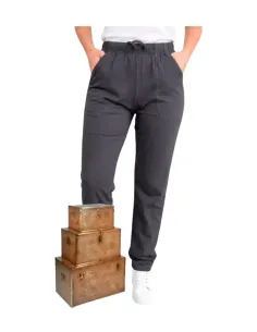 Malla mujer gris marengo de algodón-lycra con bolsillos 155