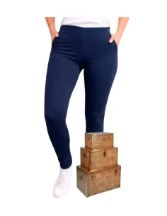 Leggins mujer marino básico de algodón-lycra Strategga 107