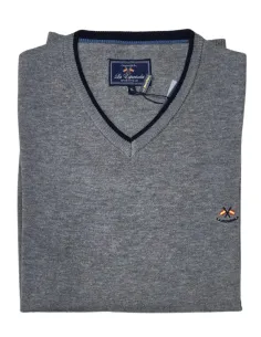 Jersey de hombre pico La Española en gris 10916