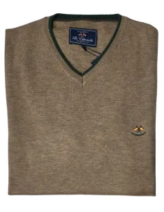 Jersey de hombre pico La Española en camel 10916