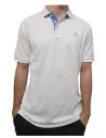 Polo de hombre manga corta básico La Vespita blanco 51107