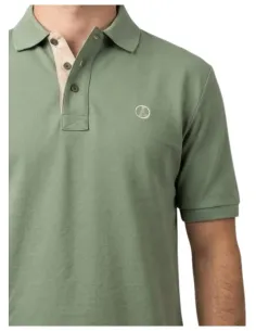 Polo de hombre manga corta básico La Vespita kaki 51107 2