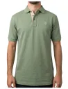 Polo de hombre manga corta básico La Vespita kaki 51107