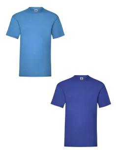 Camiseta FRUIT OF THE LOOM manga corta de algodón azules