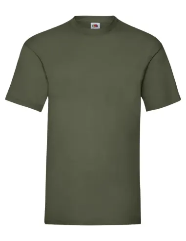 Camiseta FRUIT OF THE LOOM manga corta verde caza