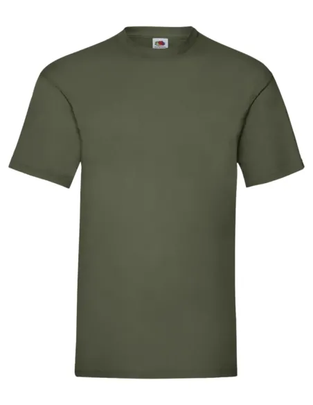 Camiseta FRUIT OF THE LOOM manga corta verde caza