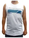 Camiseta de hombre sin mangas en blanco Losan 25018