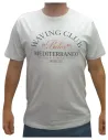 Camiseta de hombre manga corta Losan de algodón en gris 25035