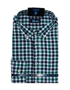 Camisa de hombre viella con cuadros Davo 463