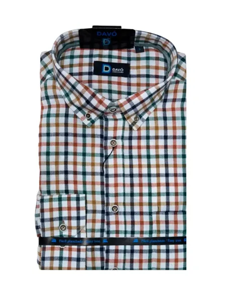 Camisa de hombre viella con cuadros Davo 439