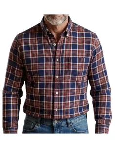 Camisa de hombre viella morado con cuadros Davo 437 2