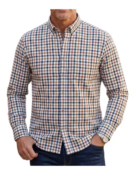 Camisa de hombre viella con cuadros Davo 439-1