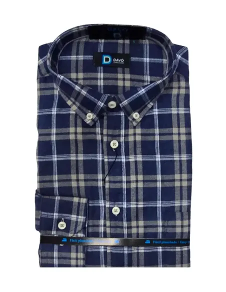 Camisa de hombre viella con cuadros Davo 469