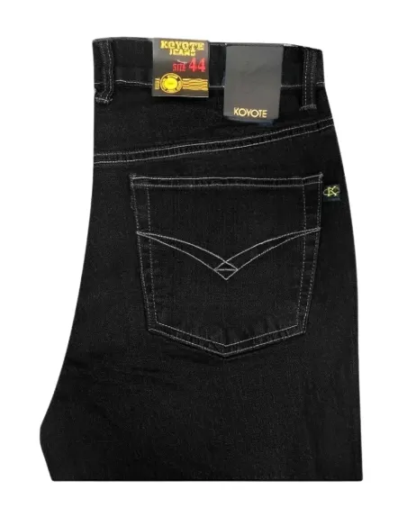 Pantalón hombre vaquero básico negro KOYOTE tiro alto 522171-1