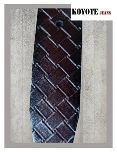 Cinturón hombre en piel marrón KOYOTE Serie 102 2